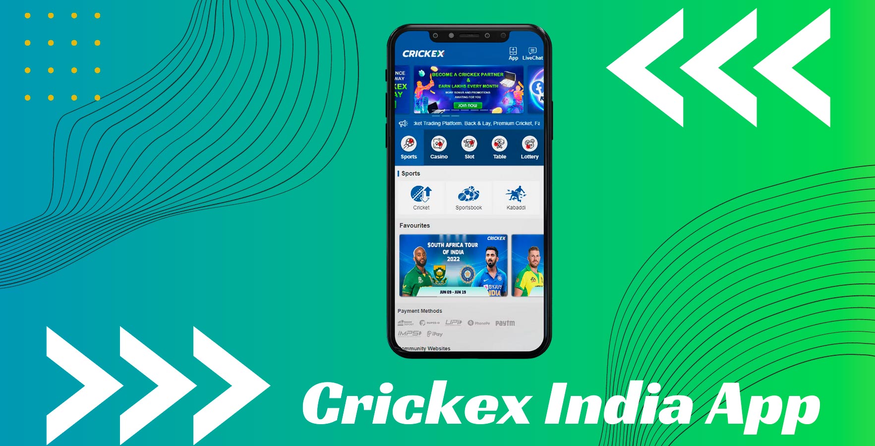 The Crickex app is exclusively available for Android phones.