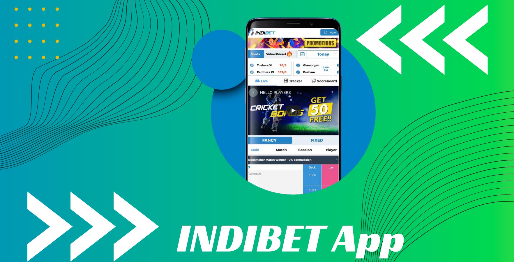 The INDIBET program includes all the functions of the mobile and desktop versions.